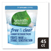 Seventh Generation® Natural Laundry Detergent Packs, Powder, Unscented, 45 Packets/Pack Laundry Detergents - Office Ready