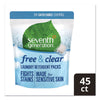 Seventh Generation® Natural Laundry Detergent Packs, Powder, Unscented, 45 Packets/Pack, 8/Carton Laundry Detergents - Office Ready