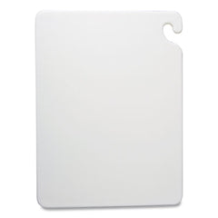 San Jamar® Cut-N-Carry® Color Cutting Board, Plastic, 20 x 15 x 0.5, White