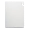 San Jamar® Cut-N-Carry® Color Cutting Board, Plastic, 20 x 15 x 0.5, White Cutting Boards - Office Ready
