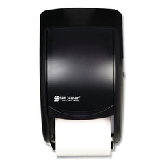 San Jamar® Duett Classic Standard Toilet Tissue Dispenser, 2 Roll, 7 1/2w x 7d x 12 3/4h, Black Pearl