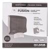 San Jamar® Ultrafold Fusion™ Towel Dispenser, 11.5 x 5.5 x 11.5, Black Towel Dispensers-Multifold - Office Ready