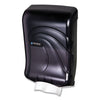 San Jamar® Large Capacity Ultrafold™ Towel Dispenser, Oceans, 11.75 x 6.25 x 18, Transparent Black Pearl Towel Dispensers-Multifold - Office Ready