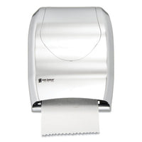 San Jamar® Tear-N-Dry Touchless Roll Towel Dispenser, 16.75 x 10 x 12.5, Silver Towel Dispensers-Roll, Pull - Office Ready