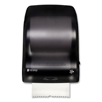 San Jamar® Simplicity Mechanical Roll Towel Dispenser, 15.25 x 13 x 10.25, Black Towel Dispensers-Roll, Pull - Office Ready