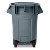 Rubbermaid® Commercial Vented Wheeled Brute® Container, 44 gal, Plastic, Gray Waste Receptacles-Outdoor All-Purpose Waste Bins - Office Ready
