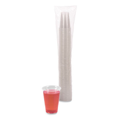 Boardwalk Translucent Plastic Cold Cups 9oz Polypropylene 100/Bag 25 Bags/Carton
