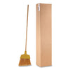 Boardwalk® Angler Broom, 53" Handle, Yellow, 12/Carton Brooms-Traditional Angled Broom - Office Ready