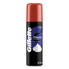 Gillette® Foamy® Shave Cream, Original Scent, 2 oz Aerosol Spray Can, 48/Carton