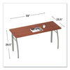 Linea Italia® Trento Line Rectangular Desk, 59.13" x 23.63" x 29.5", Cherry Desks-Desk Shells - Office Ready