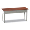 Linea Italia® Trento Line Rectangular Desk, 59.13" x 23.63" x 29.5", Cherry Desks-Desk Shells - Office Ready