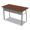 Linea Italia® Trento Line Rectangular Desk, 47.25" x 23.63" x 29.5", Cherry Desks-Desk Shells - Office Ready