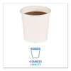 Boardwalk® Paper Hot Cups, 4 oz, White, 20 Cups/Sleeve, 50 Sleeves/Carton Cups-Hot Drink, Paper - Office Ready