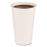 Boardwalk® Paper Hot Cups, 16 oz, White, 20 Cups/Sleeve, 50 Sleeves/Carton Cups-Hot Drink, Paper - Office Ready