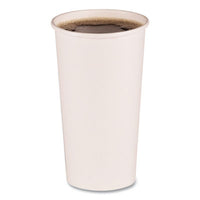 Boardwalk® Paper Hot Cups, 20 oz, White, 12 Cups/Sleeve, 50 Sleeves/Carton Cups-Hot Drink, Paper - Office Ready