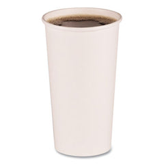 Boardwalk® Paper Hot Cups, 20 oz, White, 12 Cups/Sleeve, 50 Sleeves/Carton