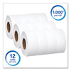 Scott® Essential JRT, Septic Safe, 2-Ply, White, 1000 ft, 12 Rolls/Carton Tissues-Bath JRT Roll - Office Ready