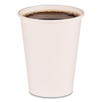 Boardwalk® Paper Hot Cups, 12 oz, White, 50 Cups/Sleeve, 20 Sleeves/Carton Cups-Hot Drink, Paper - Office Ready