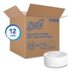 Scott® Essential Coreless JRT, Septic Safe, 1-Ply, White, 2300 ft, 12 Rolls/Carton Tissues-Bath JRT Jr. Roll - Office Ready