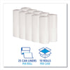 Boardwalk® Linear Low Density Can Liners, 10 gal, 0.4 mil, 24" x 23", White, 500/Carton Bags-Low-Density Waste Can Liners - Office Ready