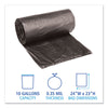 Boardwalk® Linear Low Density Can Liners, 10 gal, 0.35 mil, 24" x 23", Black, 500/Carton Bags-Low-Density Waste Can Liners - Office Ready