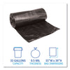 Boardwalk® Linear Low Density Can Liners, 33 gal, 0.5 mil, 33" x 39", Black, 200/Carton Bags-Low-Density Waste Can Liners - Office Ready