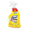 LYSOL® Brand Ready-to-Use All-Purpose Cleaner, Lemon Breeze, 32 oz Spray Bottle, 12/Carton Cleaners & Detergents-Disinfectant/Cleaner - Office Ready