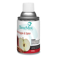 TimeMist® Premium Metered Air Freshener Refills, Dutch Apple and Spice, 6.6 oz Aerosol Spray, 12/Carton Aerosol Air Freshener/Odor Eliminator Refills - Office Ready