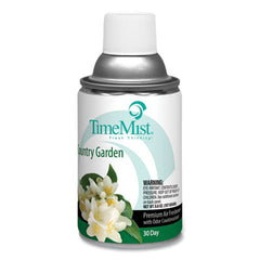 TimeMist® Premium Metered Air Freshener Refills, Country Garden, 6.6 oz Aerosol Spray, 12/Carton