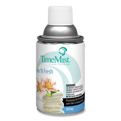 TimeMist® Premium Metered Air Freshener Refills, Clean N Fresh, 6.6 oz Aerosol Spray, 12/Carton