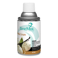 TimeMist® Premium Metered Air Freshener Refills, Vanilla Cream, 5.3 oz Aerosol Spray, 12/Carton