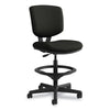 HON® Volt® Series Leather Adjustable Task Stool, Supports Up to 275 lb, 22.88" to 32.38" Seat Height, Black Chairs/Stools-Drafting & Task Stools - Office Ready