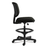HON® Volt® Series Leather Adjustable Task Stool, Supports Up to 275 lb, 22.88" to 32.38" Seat Height, Black Chairs/Stools-Drafting & Task Stools - Office Ready