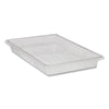 Rubbermaid® Commercial Food/Tote Boxes, 5 gal, 26 x 18 x 3.5, Clear, Plastic Storage Food Containers - Office Ready