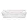 Rubbermaid® Commercial Food/Tote Boxes, 8.5 gal, 26 x 18 x 6, Clear, Plastic Storage Food Containers - Office Ready