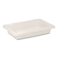 Rubbermaid® Commercial Food/Tote Boxes, 2 gal, 18 x 12 x 3.5, White, Plastic Storage Food Containers - Office Ready