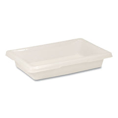Rubbermaid® Commercial Food/Tote Boxes, 2 gal, 18 x 12 x 3.5, White, Plastic