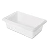 Rubbermaid® Commercial Food/Tote Boxes, 3.5 gal, 18 x 12 x 6, White, Plastic Storage Food Containers - Office Ready