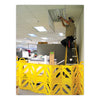 Rubbermaid® Commercial Portable Mobile Safety Barrier, Plastic, 13 ft x 40", Yellow Barrier Fold-Up Fences - Office Ready