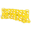 Rubbermaid® Commercial Portable Mobile Safety Barrier, Plastic, 13 ft x 40", Yellow Barrier Fold-Up Fences - Office Ready