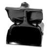 Rubbermaid® Commercial Lobby Pro® Dustpan, with Cover, 12.5w x 37h, Plastic Pan/Metal Handle, Black Dustpans-Hopper - Office Ready