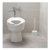 Rubbermaid® Commercial Commercial-Grade Toilet Bowl Brush Holder, White Toilet Brushes-Caddy/Pedestal - Office Ready