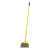 Rubbermaid® Commercial Angled Large Broom, Angled Large Broom, 46.78" Handle, Gray/Yellow Traditional Angled Brooms - Office Ready