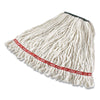 Rubbermaid® Commercial Web Foot® Shrinkless® Wet Mop, Cotton/Synthetic, Medium, White Wet Mop Heads - Office Ready