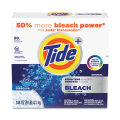 Tide® Plus Bleach Powder Laundry Detergent, Tide Original Scent, Powder, 144 oz Box, 2/Carton