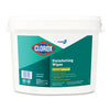 Clorox® Disinfecting Wipes, 1-Ply, 7 x 8, Fresh Scent, White, 700/Bucket Cleaner/Detergent Wet Wipes - Office Ready