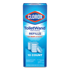 Clorox® Disinfecting ToiletWand™ Refills, Blue/White, 10/Pack, 6 Packs/Carton