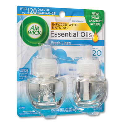Scented Oil Refill Air Freshener - Fresh Linen - 2 Fl Oz/3pk - Up