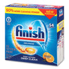 FINISH® Dish Detergent Gelpacs®, Orange Scent, 54/Box, 4 Boxes/Carton Cleaners & Detergents-Automatic Dishwasher Detergent - Office Ready