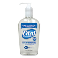 Dial® Professional Antibacterial Liquid Hand Soap for Sensitive Skin, Floral, 7.5 oz Pump, 12/Carton Personal Soaps-Liquid, Antibacterial - Office Ready